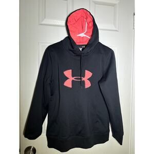 Under Armour black and pink hoodie loose size M style 1275262